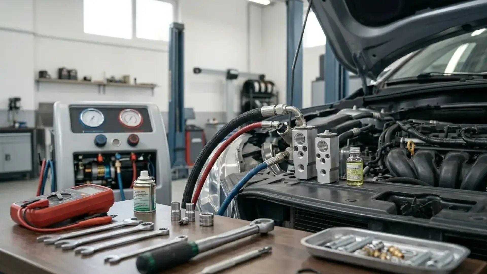 Car AC Expansion Valve Change in Dubai