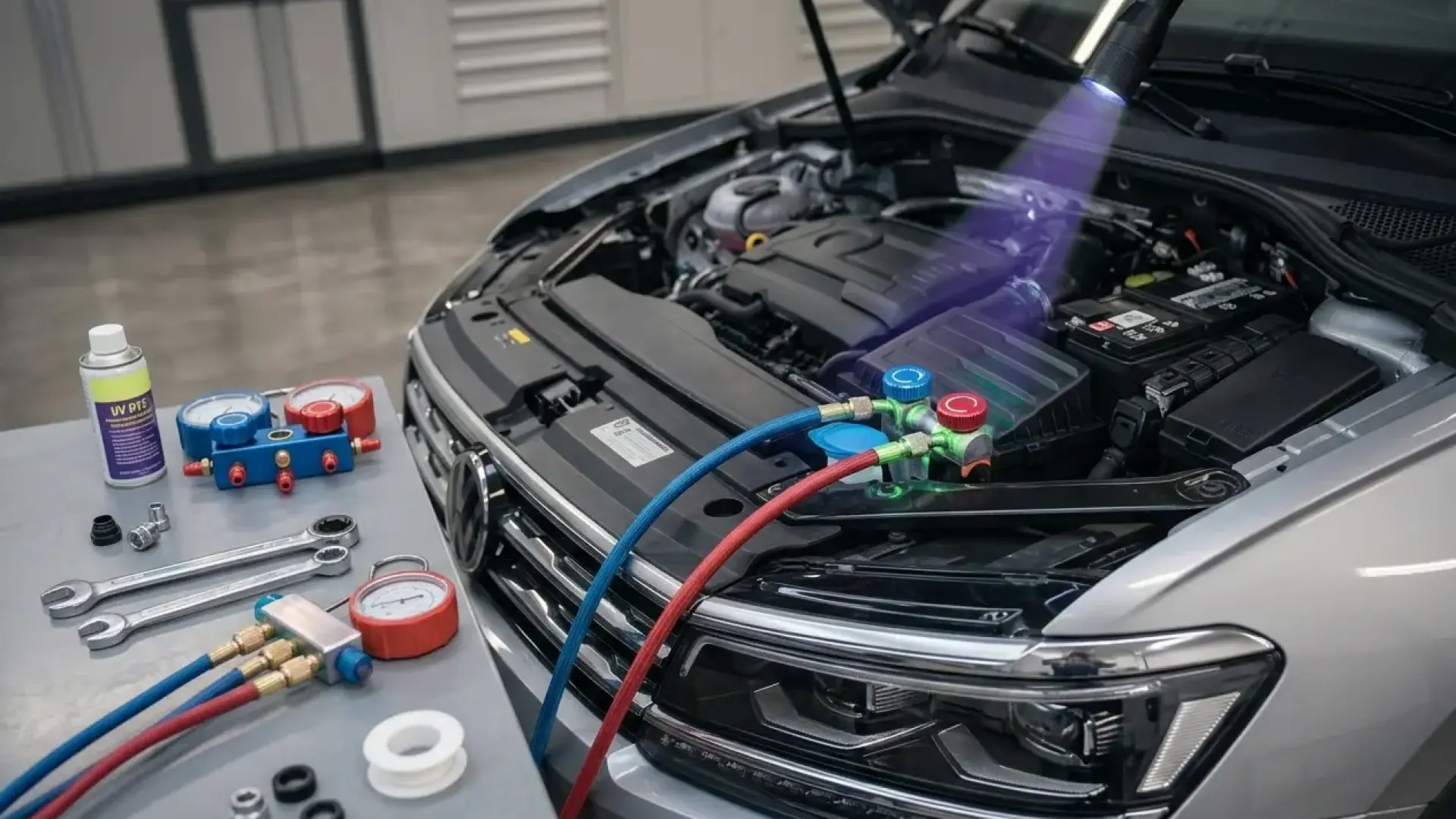 Car AC High/Low Hose Leak Repair in Dubai