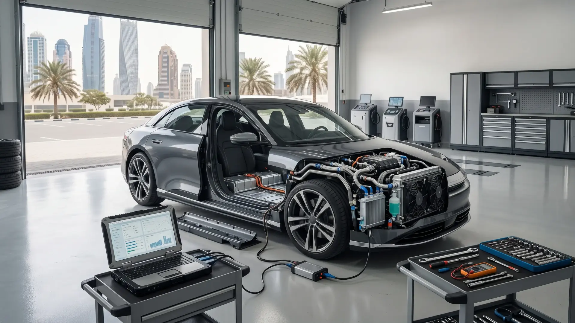 Car Battery Cooling System Repair in Dubai