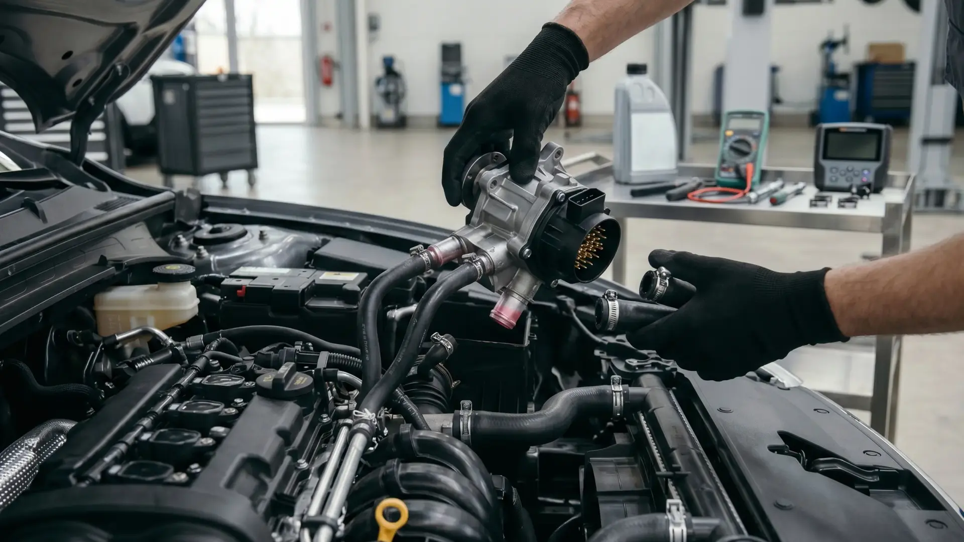 Car Electric Water Pump Change in Dubai