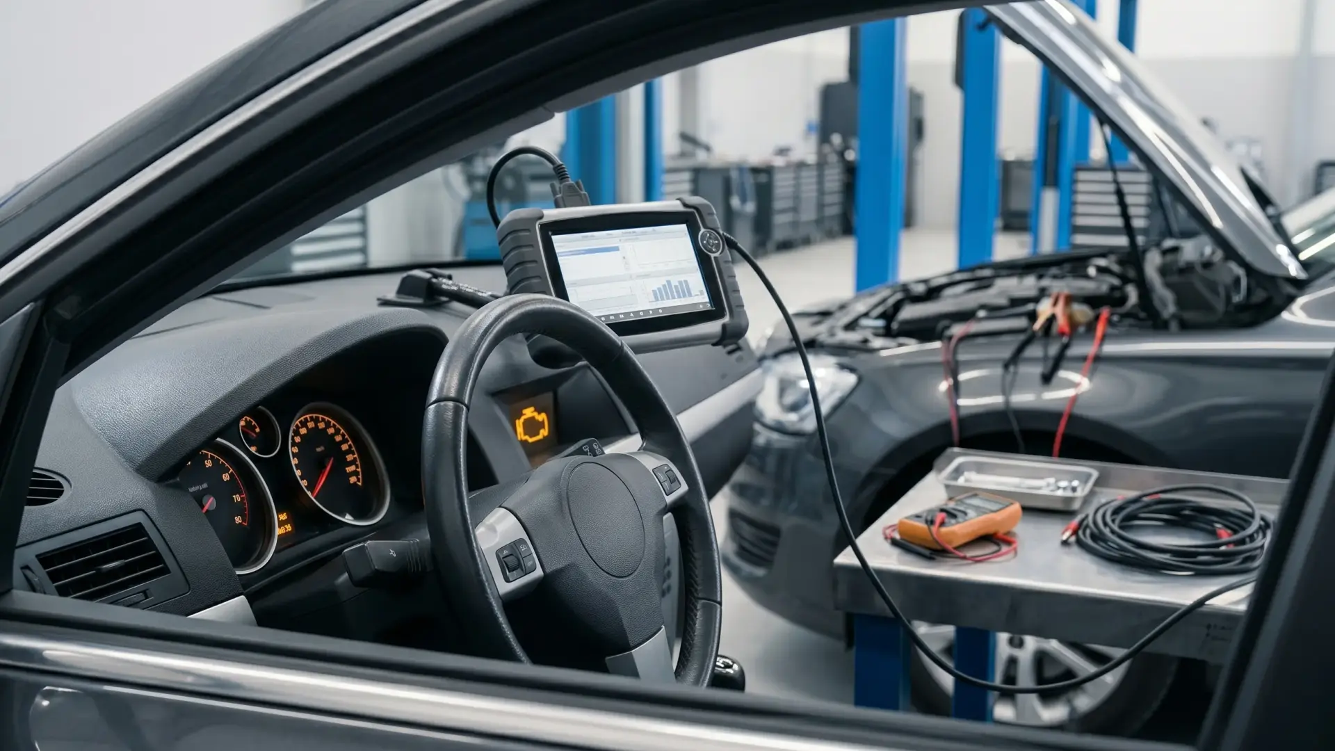 Car Engine Check Light Inspection in Dubai