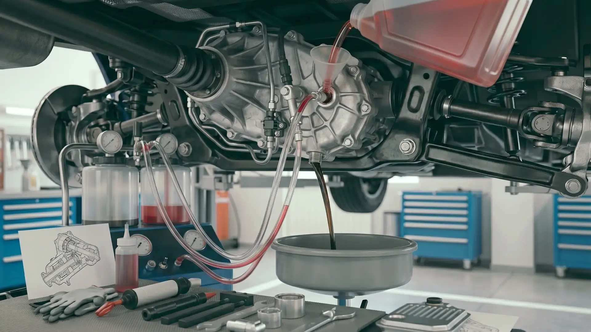 Car Transmission Fluid Change in Dubai