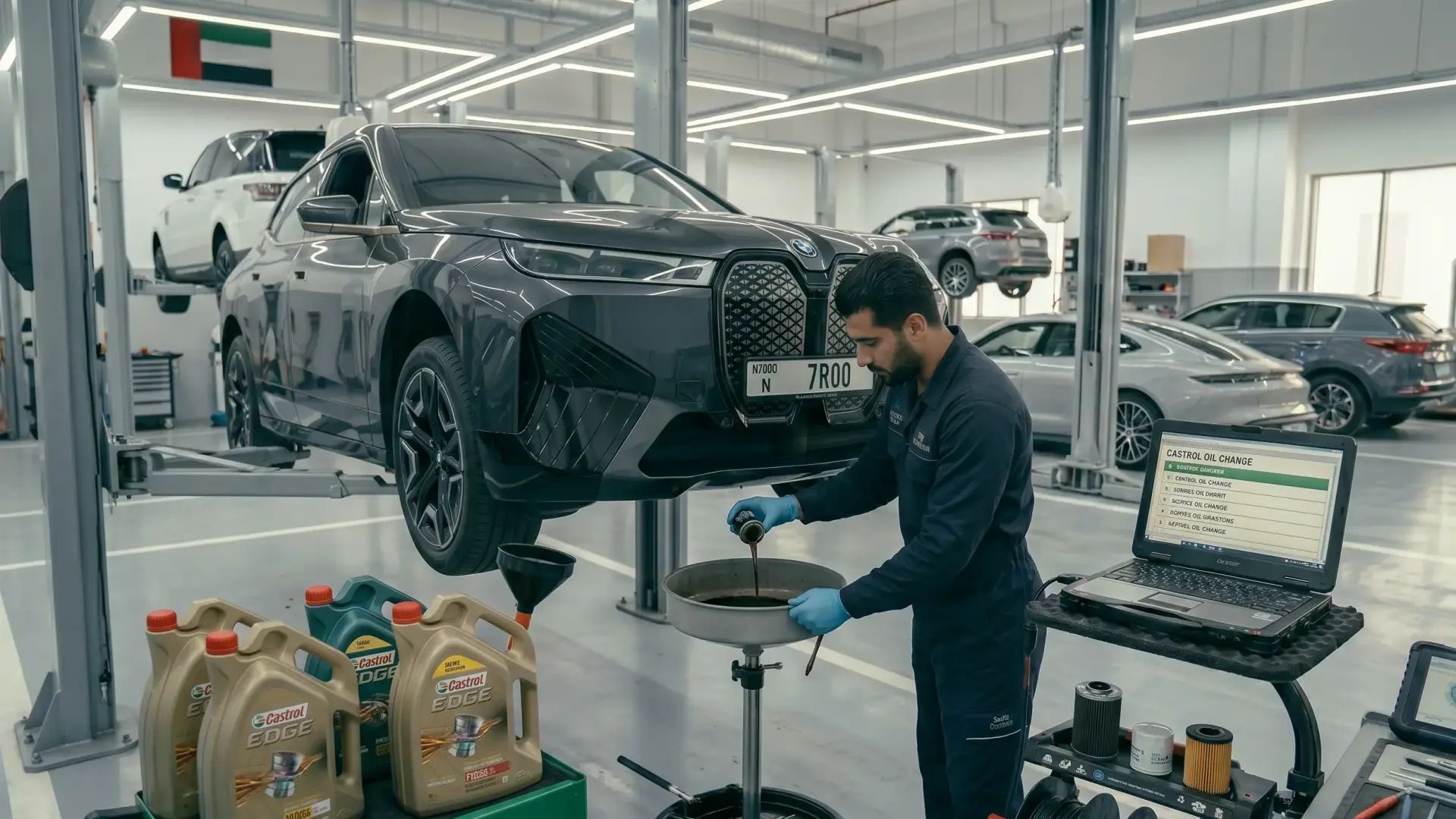 Castrol Oil Change in Dubai