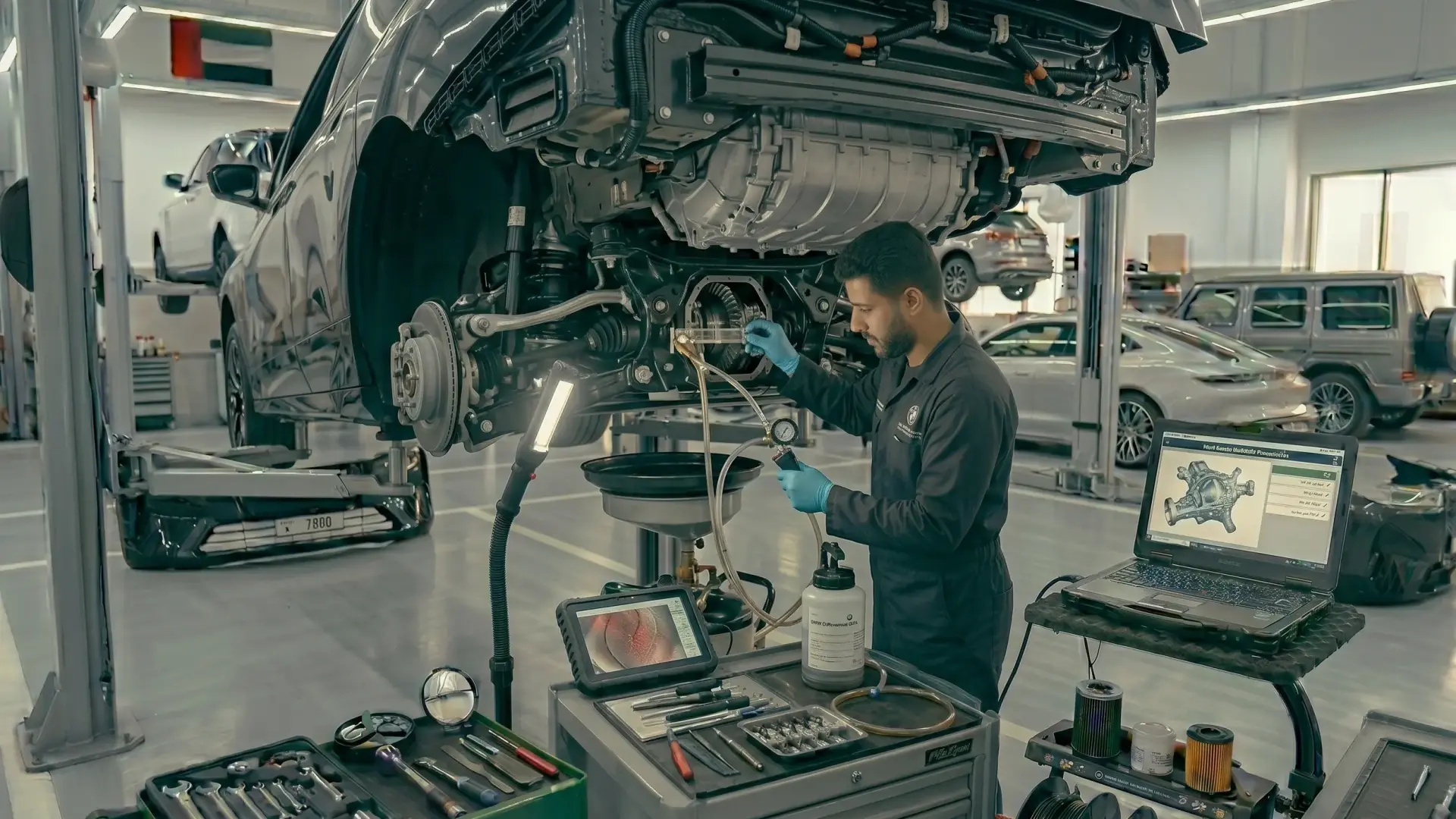 Differential Oil Change in Dubai