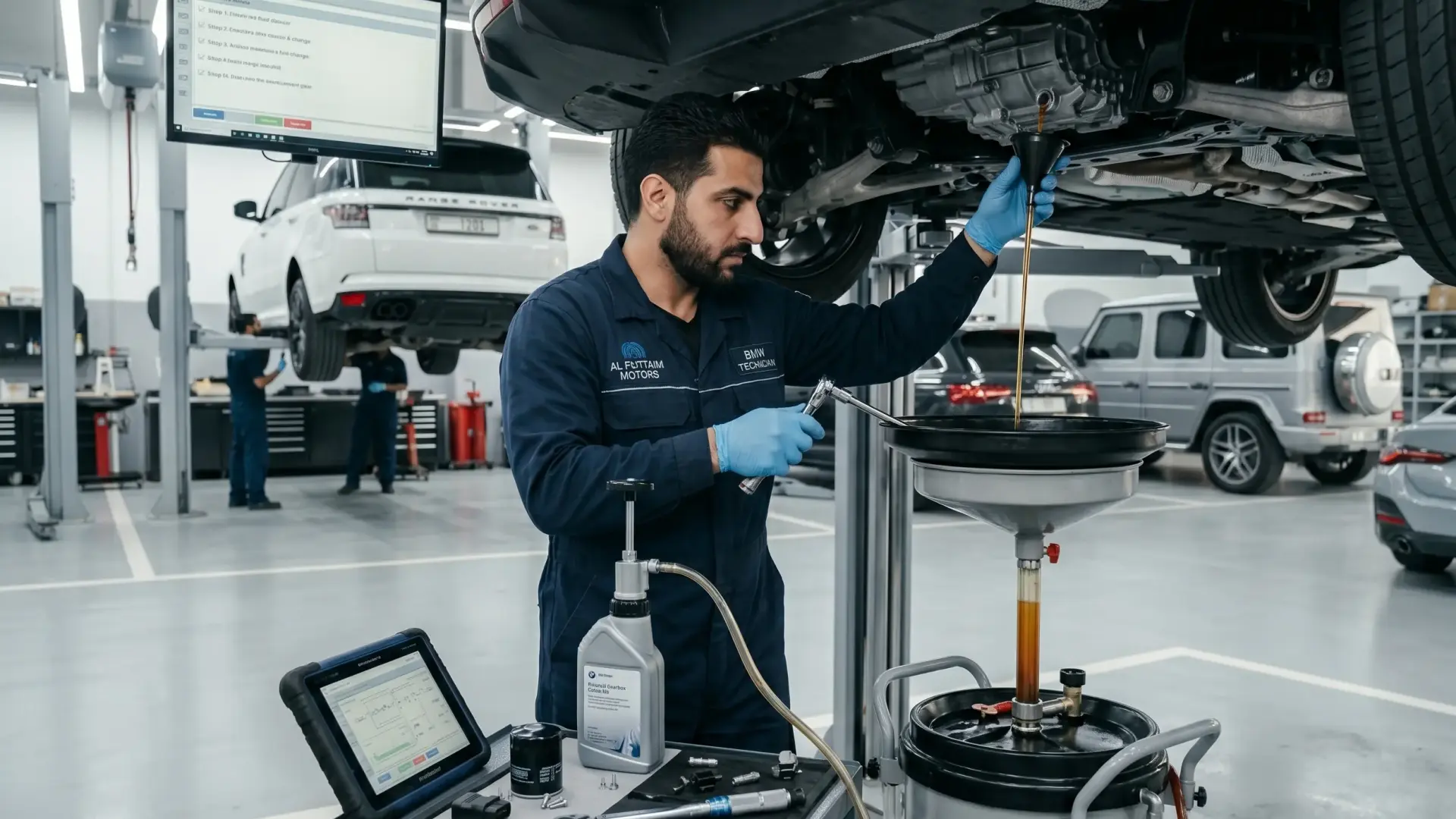 Car Single Speed Gearbox Fluid Change in UAE